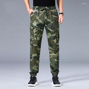 Men's Pants 935 Spring Summer Clothes Casual Camouflage Quick Drying Multiple Pockets Tie Feet Daily Outdoor Jungle Trousers