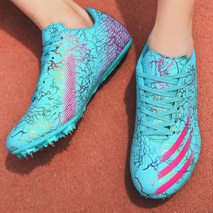 Safety Shoes Children's Track and Field Training Pointed Shoes Female Athletes Running Nails Fist Graffiti Shoes Men's Pointed Racing Sports Shoes 230714