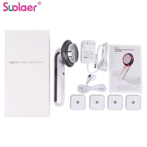 Face Massager 3 i 1 Lyft EMS Infrared Ultrasonic Body Massager Device Ultraljud Slimming Fat Cavitation Face Beauty Machine 230714