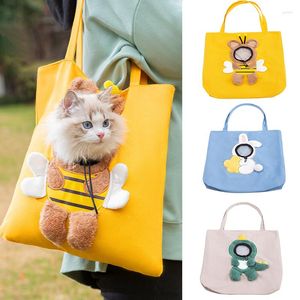 Cat Carriers Outcrop Small Animal Modeling Bag Trasportino per cani da viaggio all'aperto per cani Cucciolo Pet traspirante