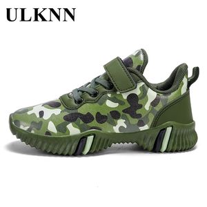 Sneakers Scarpe sportive da ragazzo per bambini Impermeabile antiscivolo Casual Green Camouflage Suola in gomma Teen Boy Basketball 230714