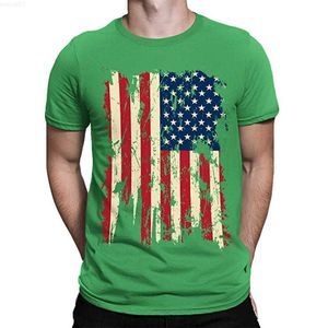 Camisetas de hombre 2023 Camiseta de manga corta de verano para hombre Camiseta con estampado de bandera americana Tendencia de moda Camiseta casual para hombre Streetwear Tallas grandes 6XL L230715