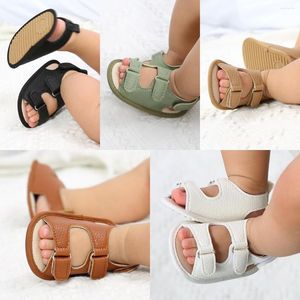 First Walkers Sommer-Sandalen für Babys, Mädchen und Jungen, geborene Säuglingsschuhe, lässig, weicher Boden, rutschfest, atmungsaktiv