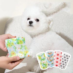 Vestuário para cães Sapatos para animais de estimação Saco de amarrar os pés Bandagem Descartável Protetor para os pés Sujo Teddy Bichon Prevenção de sujeira