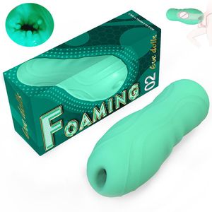 Masturbatori Giocattoli del sesso maschile Masturbatore per uomini Blow Job Soft Stick Masturbation Cup Piccole uova Glande masturbazione uova Vagin 230714