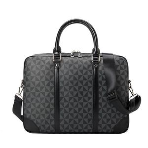 2022 Designer Männer Schulter Aktentasche Schwarz Braun Leder Handtasche Luxus Business Mann Laptop Tasche L53361