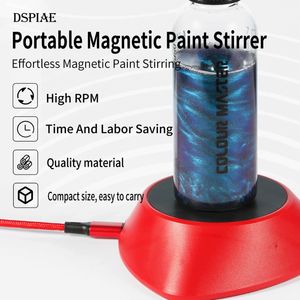 Block Accessories DSPIAE MS-01 Portable Magnetic Paint Stirrer Mode Paint Stirring Tools Liquid Mixer for Military Model Building Tools Hobby DIY 230714