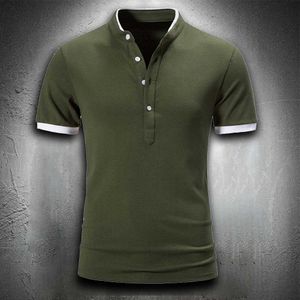 Erkekler Tişörtleri Tişört Erkekler Moda Yaz Giysileri Erkekler için Günlük Çeyrek Yaka Polo Gömlek Erkekler Düz Renk Nefes Hafif İş Giyim Gömlek L230715