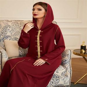 Этническая одежда Рамадан Кафтан Марокканский Абая Дубай Мусульманская мода Абая для женщин турецкие платья Ислам Робу Фемма де Мода Мулул251O
