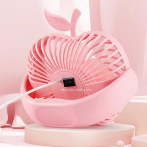 Elektrik Fanları Taşınabilir USB Mini Fan Masaüstü Yatak Odası Masaüstü Elektrik Fan Yaratıcı Sessiz Kablo Kamp Fan Açık Seyahat Küçük Fan