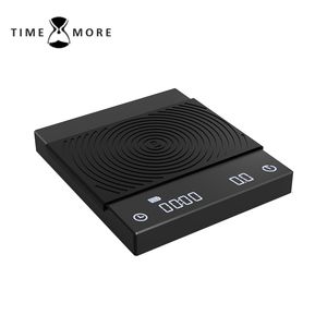 Household Scales TIMEMORE Basic Plus Black Mirror Pour Over Coffee and Espresso Scale Basic Electronic Auto Timer Kitchen scale 0 1g 2kg 230714