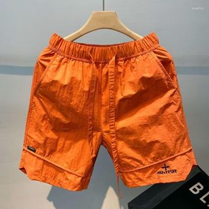 Shorts Masculino Moda Cruz Bordado Verão Secagem Rápida Calça Praia Casual Solta Esportes Fitness Calça Cinco Pontos Roupas Masculinas