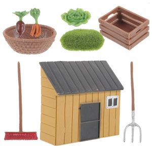 Decorative Flowers Accessory Board Mini Adornment House Garden Props Toys Accessories Landscaping Educational Plaything Plastic Farm