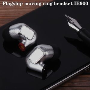 Наушники сотового телефона IE900 IEM Origin in Ear Metal Hearset Hifi Мониторинг шумоподавления мобильный компьютер MMCX Universal ушей IE800S IE300 IE600 230714