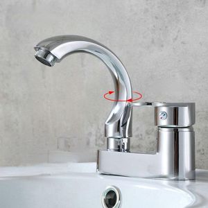 Bathroom Sink Faucets Korean Moon Curved Basin Faucet Zinc Alloy And Cold Mixing Bathtub