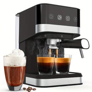 Espressomaschine, Latte-Maker, 20-Bar-Cappuccino-Maschinen mit Milchaufschäumer für Espresso/zum Heimbrauen mit 1,5 l/50 oz abnehmbarem Wassertank/halbautomatisch