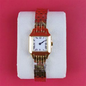 Panthere Designer Watches High Qualking Bling Montre Fashion Square Watchステンレス鋼クォーツエレガントダイヤモンド防水女性ウォッチ防水DH013 C23