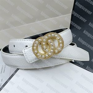 Female Designer Waist Band Luxury Pearls Circle Buckle Belts Gold Smooth Women Designers Brand Belts 8 Colors Pearl Girdle 2.5cm Jeans Bands