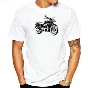 Camisetas masculinas 2022 novo verão hip hop camiseta Bonneville T100 camiseta Street Motorcycle Bonneville T 100 Slim T-shirt L230715