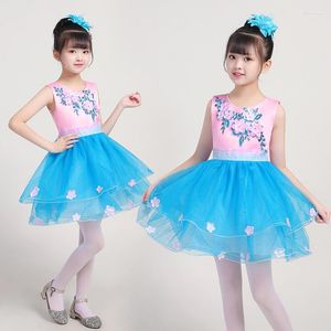 Sahne Giyim Çocuklar Pettiskirt Kostüm Dans Prenses Elbise Kız Gaz Key Kek Anaokulu Performans Korosu