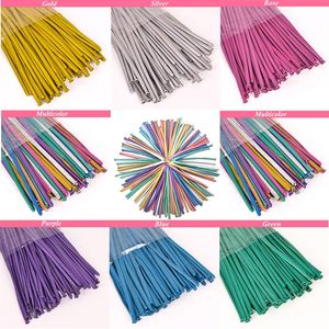 100 teile/los Ganze Chrom Metall Lange Ballon Neue 1 8g Verdickung Magic Strip Ballon Monochromatische Produktion Gemischt 260 Streifen 1266d