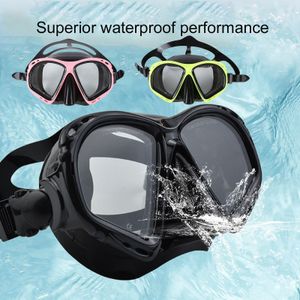 Nose Clip Snorkeling Mask Men Women Swim Goggles Large Vision Good Sealing Anti Fog Double Elastic Strap Waterproof Outdoor Diving Glasses 230715