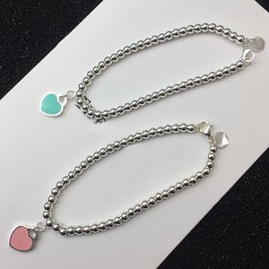 2023 Neue Perle Kette Herz Charm Armband Luxus Marke Designer Armband frauen Schmuck Mode Klassische Edelstahl T Armbänder Weihnachten geschenk