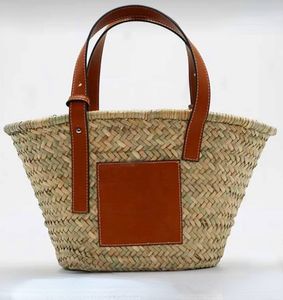 2023 Novo Mitsubishi Grass Skew Processo de Tricô Grass Knitting Bag Nova Moda Folha de Palmeira Ombro Único Bolsa Feminina Saco de Rattan Tricô
