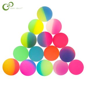 Parti Balonları 12 Parça/Toptan Hafif Yüksek Bounce Oyuncaklar Çocuk Hediyeleri Parti Hediyeleri Dekorasyonlar Gece Glow Balls Dünya Renk İki Renk Bulunma Topları 230714