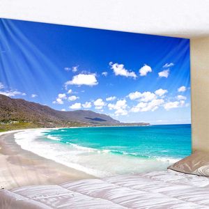 Tapestries Dome Cameras Beautiful Wave Landscape Printed Large Wall Tapestry Wall Hanging Wall Tapestries Wall Art Nature Scenery Bedroom Living Room R230714