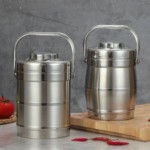 Thermos 1.6 / 2.0L Materiale sano Thermos con isolamento sottovuoto Lunch Box Contenitore termico per alimenti in acciaio inossidabile Thermos sottovuoto LunchBox 230715