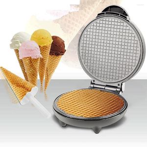 Máquina de fazer pão Elétrica Máquina de Rolo de Ovo Crocante Omelete Sanduíche Ferro Crepe Assadeira Waffle Panqueca Forno DIY Máquina De Casquinha De Sorvete Plugue UE