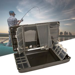 Acessórios de pesca Caixa organizadora de pesca de carpa Portátil Equipamento de pesca com mosca Caixa de armazenamento Compartimentos magnéticos multifuncionais Acessórios para equipamentos de pesca 230715