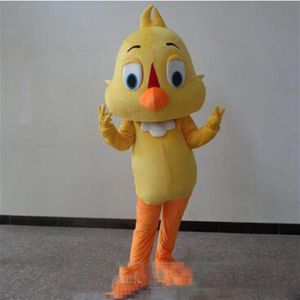 Professional Cartoon Yellow Chick mascot Little Cute Birds Custom fancy costume kit mascotte theme fancy dress carniva co332W