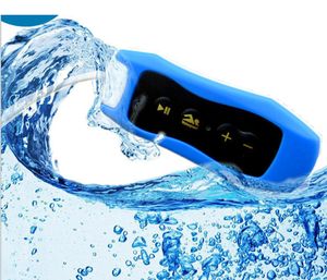MP3 MP4 Players Waterproof IPX8 Clip Player FM Radio Stereo Sound 4G8G Swimming Diving Surfing Cycling Sport mini mp3 player 230714