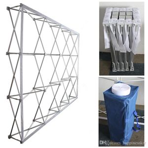 Party Decoration Portable Aluminum Flower Wall Folding Stand Frame For Wedding Backdrops Straight Banner Exhibition Display Advert270S