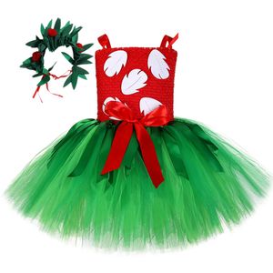 Платья для девочек Lilo Tutu Платье для девочки рождественские костюмы на Хэллоуин Дети Гавайские платья для девочек вечеринка Принцесса наряды с Гарлендой 230714