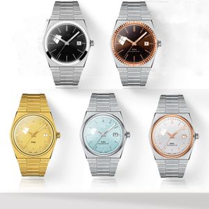 مصمم PRX Women Mens Watch Luxury Watch T137 DIAR الأزرق الفاتح التلقائي الياقوت 35mm 40mm 4mm quartz wristwatch