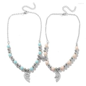 Pendant Necklaces Simple Lock Keys Heart Necklace Fashion Collar Clavicle Chain T8DE