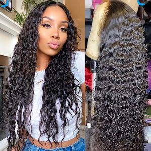 Water Wave Lace Front Wigs 150 Density Brazilian 4X4 Lace Closure Wig 26inch Human Hair Loose Water Deep Wave For Women Wig