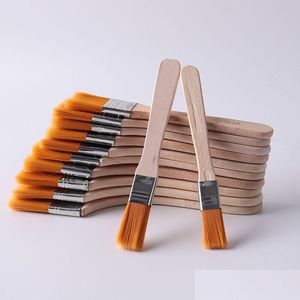 Painting Supplies High Quality Nylon Paint Brush Different Size Wooden Handle Watercolor Brushes For Acrylic Oil School Art Dbc 28 G Dhwye