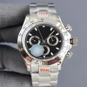 Ultimate Tool armbandsur Mens Heuer Automatiska mekaniska klockor Rostfritt stål Kronograf Män armbandsur Sapphire Dial Wind2203