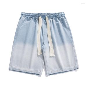 Men's Shorts 2023 Japanese Flat Denim Men Loose Korean Version Of Hong Kong Fashion Brand Cargo