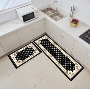 New Printed Kitchen Rugs Floor Mat Washable Anti Slip Room Decor Mat Indoor Doormar Shoes Off Floor Carpet Water Absorbent Rug