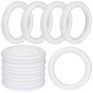 Decorative Flowers 10 Pcs Props Foam Wreath Rings Large White Garland Round Painting Supplies Material Child Kid