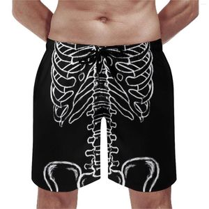 Men's Shorts Skeleton Graphic Board Quality Male Short Magic Dread Punk Daily Swim Trunks Big Size