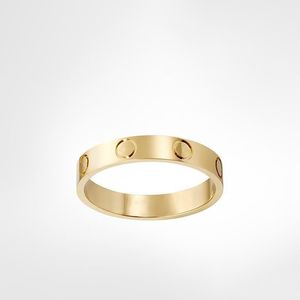 مصمم لوف برغي حلقة رجال للمرأة للمرأة الكلاسيكية الخاتمة الفاخرة لحب الزفاف خاتم الماس 18K الذهب الفضة الوردة