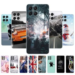 Für Honor X8 Fall Zurück Abdeckung HonorX8 X 8 Transparent Telefon Schutzhülle Tasche Tpu Weiche Silikon Stoßstange