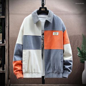 Мужские куртки вельветовая куртка мужчины женщины 2023 Harajuku Winter Loak Patch