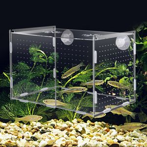 Dekorationer Aquarium Isolation Box Fish Tank Small Fry Breeding Multifunktionell gytning Hatching Room Accessories Supplie 230715